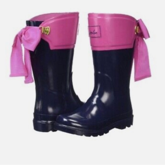 Joules Pink Size 9 Toddler & Naturino Black w/faux fur Size 9 (2 Set Boots)